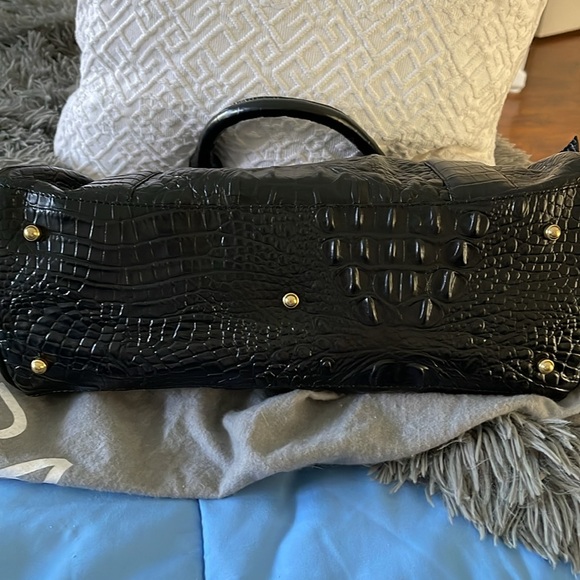 Brahmin 'Louise Rose' Croc Embossed Satchel - Picture 4 of 7